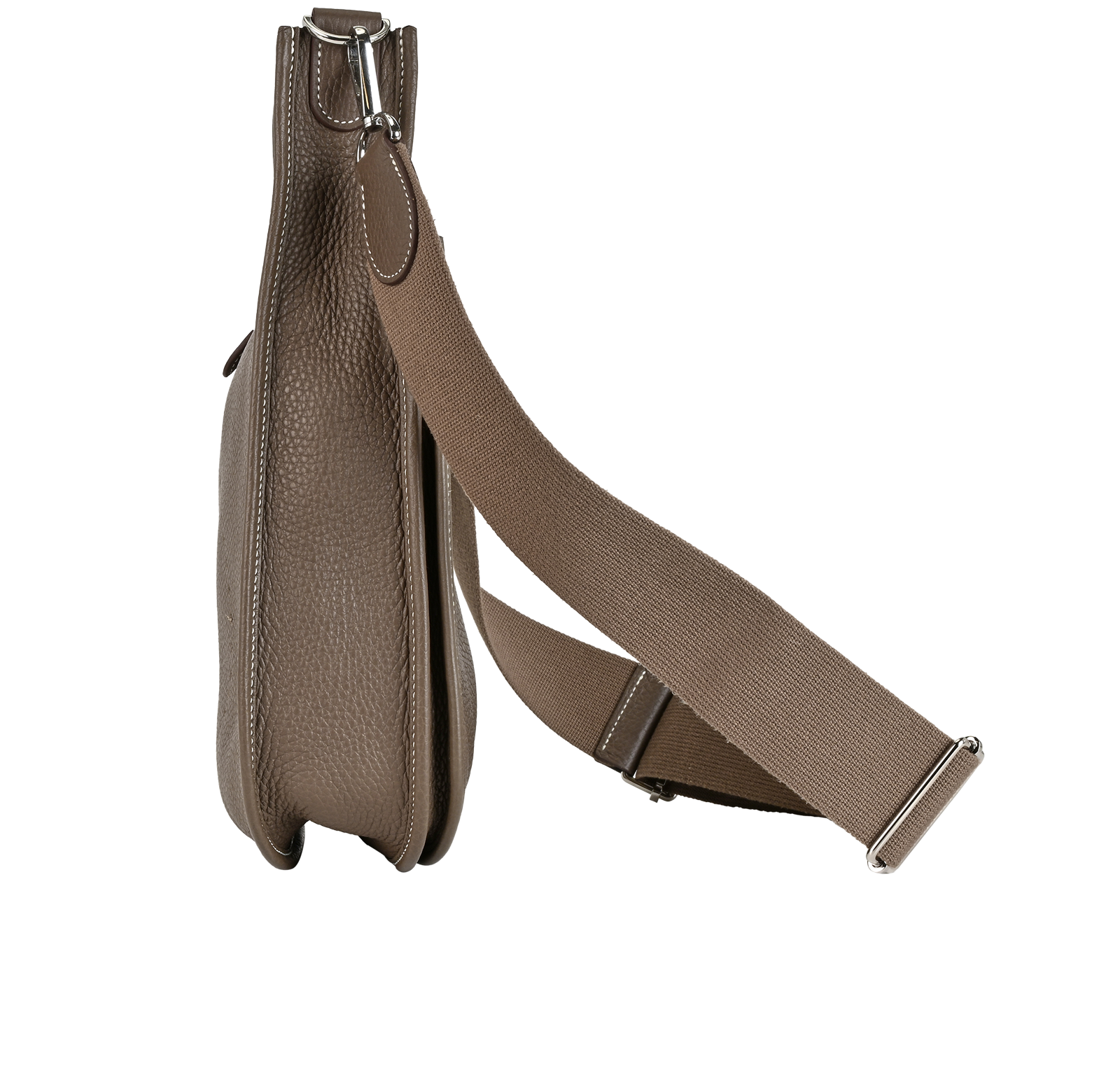 Evelyne III 29 In Clemence Etoupe, &pound;2,200, Handbags, Taupe, Leather, Bottom view